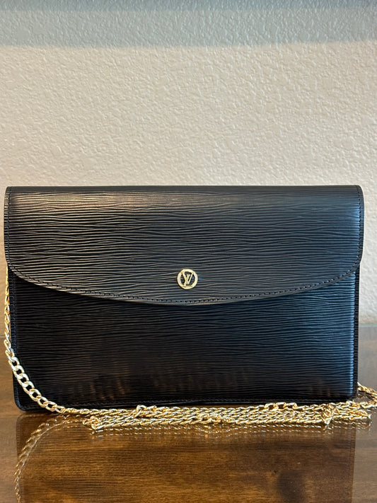 Montaigne 27 in Black Epi Leather